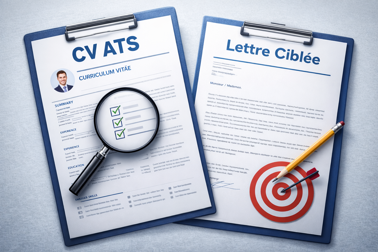 CV ATS + Lettre Ciblée 2 CV ATS et lettre de motivation ciblée pour candidature en Suisse